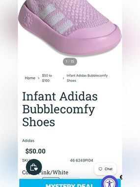 Adidas Bubblecomfy I Toddler Shoes Size 7